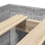 Bed Frame without Mattress Grey Sonoma 90x200 cm Engineered Wood 3295497