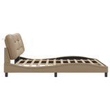 Bed Frame with LED without Mattress "Hvar" Cappuccino 180x200 cm 3213952