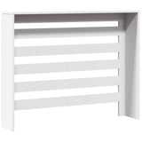 ZNTS Radiator Cover White 104x20x82 cm Engineered Wood 852690