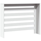 Radiator Cover White 104x20x82 cm Engineered Wood 852690