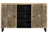 Side Cabinet 90x33x75 cm Solid Wood Mango 358240
