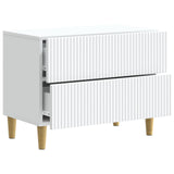 Bedside Cabinet White 62 x 34.5 x 48 cm Engineered Wood 894545