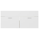 ZNTS Sink Cabinet with Built-in Basin White and Sonoma Oak Engineered Wood 3070852