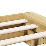 Bed Frame Oak Solid Oak Wood 90x190 cm Bed Frame Rectangular 3324129