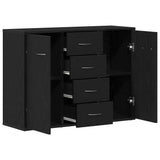 Sideboard Black Oak 88x30x64 cm Engineered Wood 862446