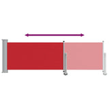 Patio Retractable Side Awning 80x300 cm Red 48363