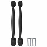 Furniture Handle 250 pcs Black 130 x 19.4 x 22.3 mm Aluminium 864694