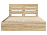 Bed Frame with Drawer Sonoma Oak 120 x 190 cm Engineer Wood 3411849
