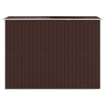 Garden Shed Dark Brown 192x274x223 cm Galvanised Steel 3147461