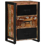 Drawer Cabinet Multicolour 50x35x70 cm Solid Wood Reclaimed 4013584