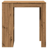 ZNTS Bar Table with Racks Artisan Oak 102x50x103.5 cm Engineered Wood 854363