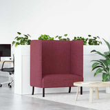 Highback Sofa Wine red 109 x 56 x 121 cm Fabric 42010835