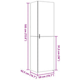 Highboard Grey Sonoma 50x42,5x185 cm Engineered Wood 3281418