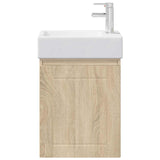 Bathroom Vanity Unit with Tap Sonoma Oak 45.5 x 25.5 x 84 cm 889493