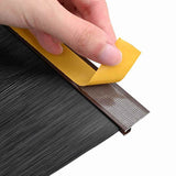 Self-adhesive Door Brush Seals 12 pcs Brown 100 cm 42019423