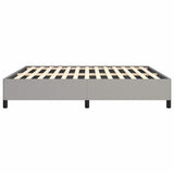 Bed Frame without Mattress Light Grey 193x203 cm King Fabric 347110