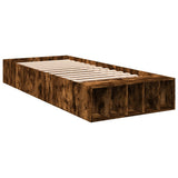 Bed Frame without Mattress Smoked Oak 90x190 cm Single 3280619