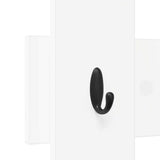Wall-Mounted Coat Rack White 60 x 3 x 82 cm Engineered wood 874475