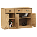 Sideboard with Drawers VIGO 113x40x75 cm Solid Wood Pine 353190