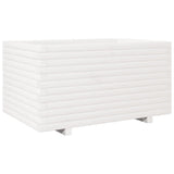 Garden Planter White 90x60x49.5 cm Solid Wood Pine 3282565