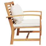 Garden Bench Natural 110 x 64 x 76.5 cm Solid teak wood 42006404