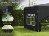 3 x 3 Pop Up Gazebo, Water and UV Resistant Party Tent Camping Canopy Marquee with Carry Bag, T3398P311651