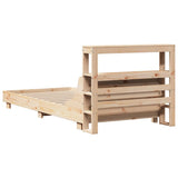 Bed Frame without Mattress 100x200 cm Solid Wood Pine 3306426
