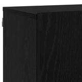 TV Units Wall-mounted 6 pcs Black oak Engineered wood 3403570