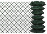 Chain Link Fence Steel 1x15 m Green 140344