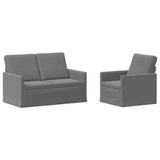 Sofa Set 2 pcs Dark Grey Velvet 3433191