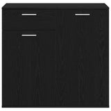 Sideboard Black Oak 80x36x75 cm Engineered Wood 862010