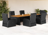 Garden Dining Set Black 3277648