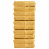 Premium Bath Towels "SOLUND" 10 pcs Gold 100x150 cm 600 gsm 137289