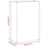 Umbrella Stand White 28 x 12 x 41 cm Steel 868541