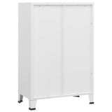 Storage Chest White Metal Medium Storage Chest Rectangular 339629