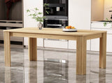 4 Seater Dining room table, MDF Wood Rectangle Modern Dining,Room Furniture Unit, Small N606P272566E