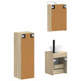 Bathroom Furniture Set 4 pcs Sonoma Oak 3407465