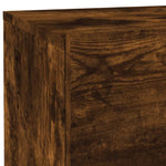 ZNTS Bedside Cabinet with LED Lights Smoked Oak 70x36x40.5 cm 836781