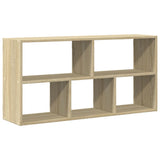 Wall Shelf Sonoma Oak 100x25x50 cm Engineered Wood 853274