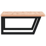 Basin Shelf Wall Mounted Steel and Solid Wood Beech 3302503