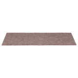 Stair Mats Self-adhesive 30 pcs 65x21x4 cm Light Brown Rectangular Edge 3365691