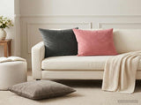 Cushion with Pillow HEERLEN 12 pcs Pink Velvet 926937
