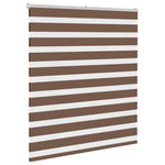ZNTS Zebra Blind Brown 135x100 cm Fabric Width 130.9 cm Polyester 4014320