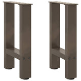 Coffee Table Legs Natural Steel 2 pcs 38x cm Steel 4013279