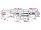 Outdoor Sofa Set 7 pcs Natural Solid Acacia Wood 3366542