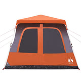 Family Tent Dome 8-Person Grey and Orange Quick Release 4004238