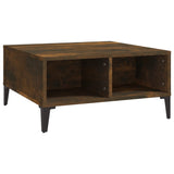 Coffee Table Smoked Oak 60x60x30 cm Engineered Wood 813167