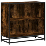 Book Cabinet Smoked Oak 80.5x35x76 cm Engineered Wood 849106