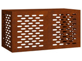 Air Conditioner Cover Rusty 100 x 50 x 70 cm Weathering Steel 865903