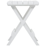 Folding Garden Table 45.5x38.5x50 cm White 47690